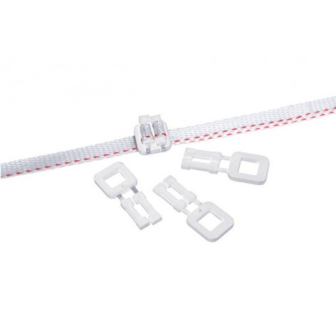 Boucle plastique autobloquante